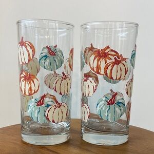 Cute Pumpkin Glass Tumblers